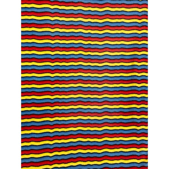 Dinosaurs & Striped Reversible Baby Blanket Cotton 40 x 30 No Tag EUC READ - Picture 7 of 11